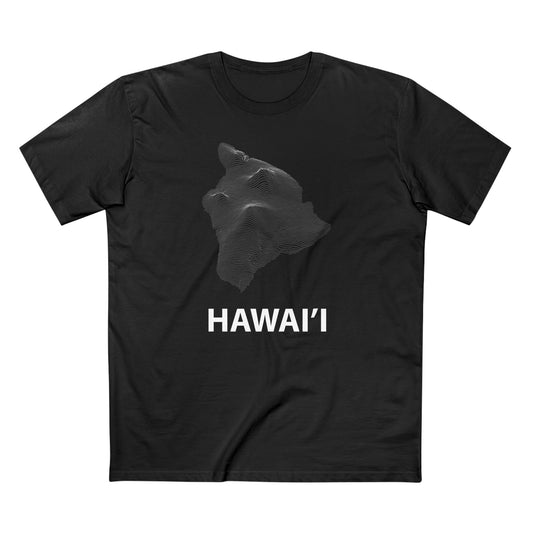 Hawai'i T-Shirt Topographical Lines