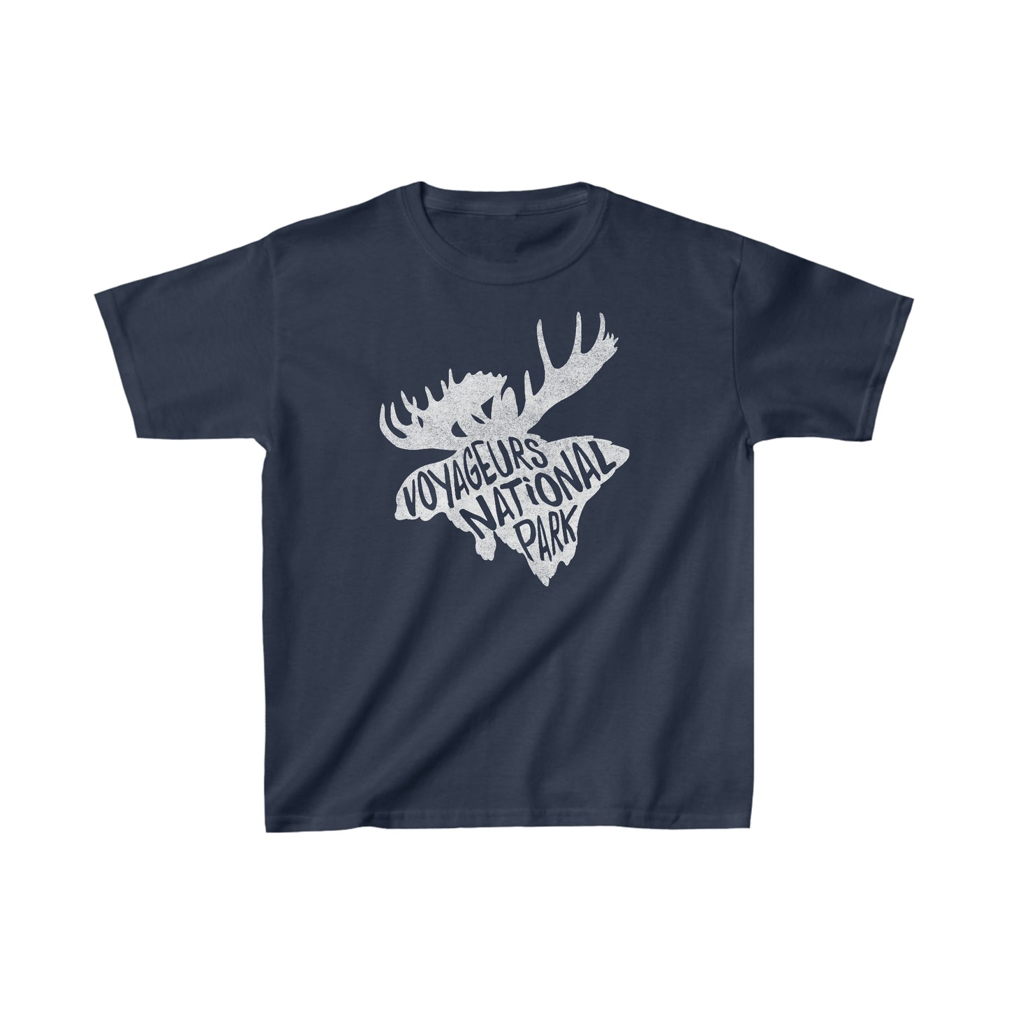 Voyageurs National Park Child T-Shirt - Moose Chunky Text