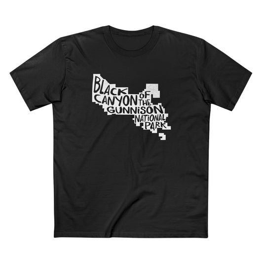 Black Canyon of the Gunnison National Park T-Shirt - Map
