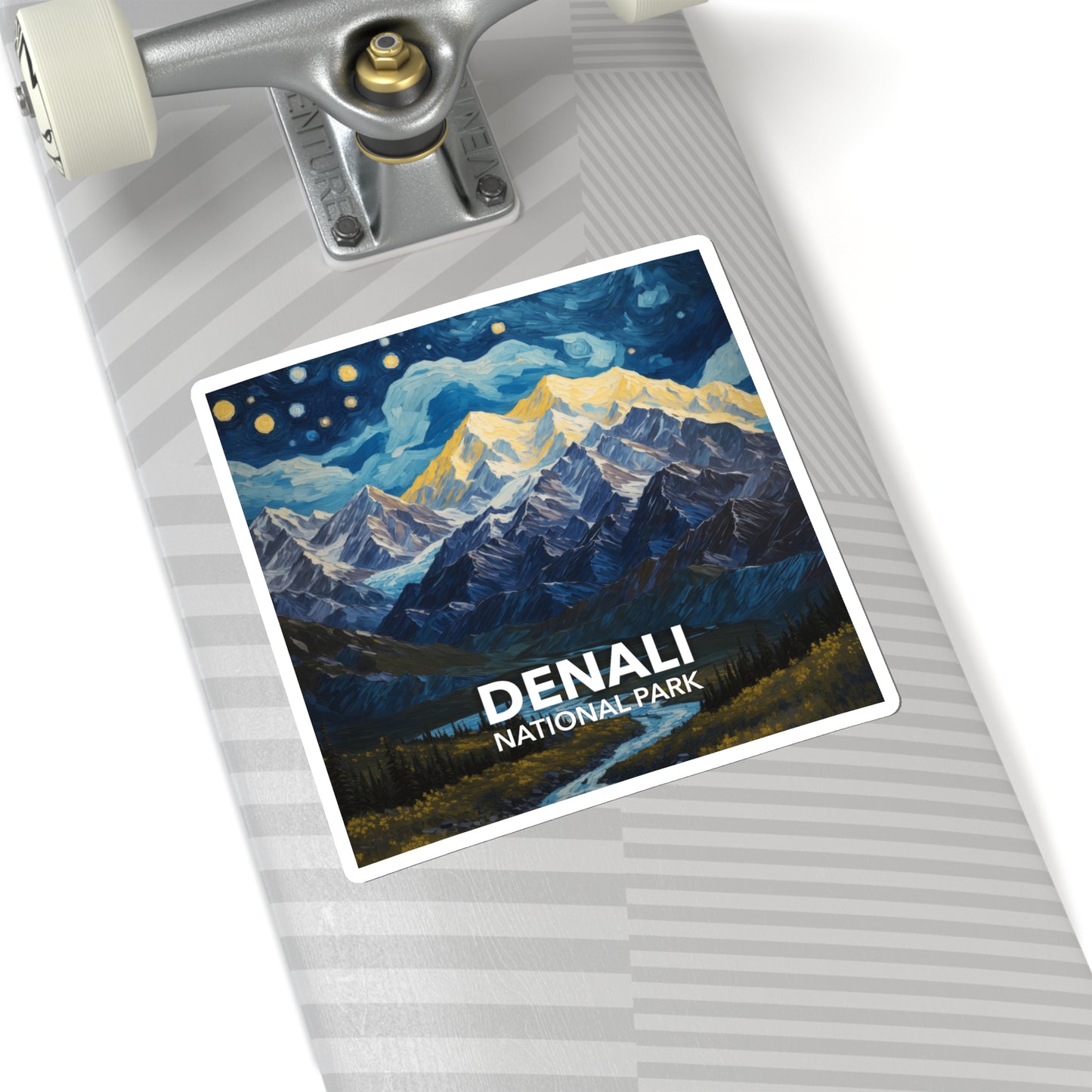 Denali National Park Sticker - The Starry Night