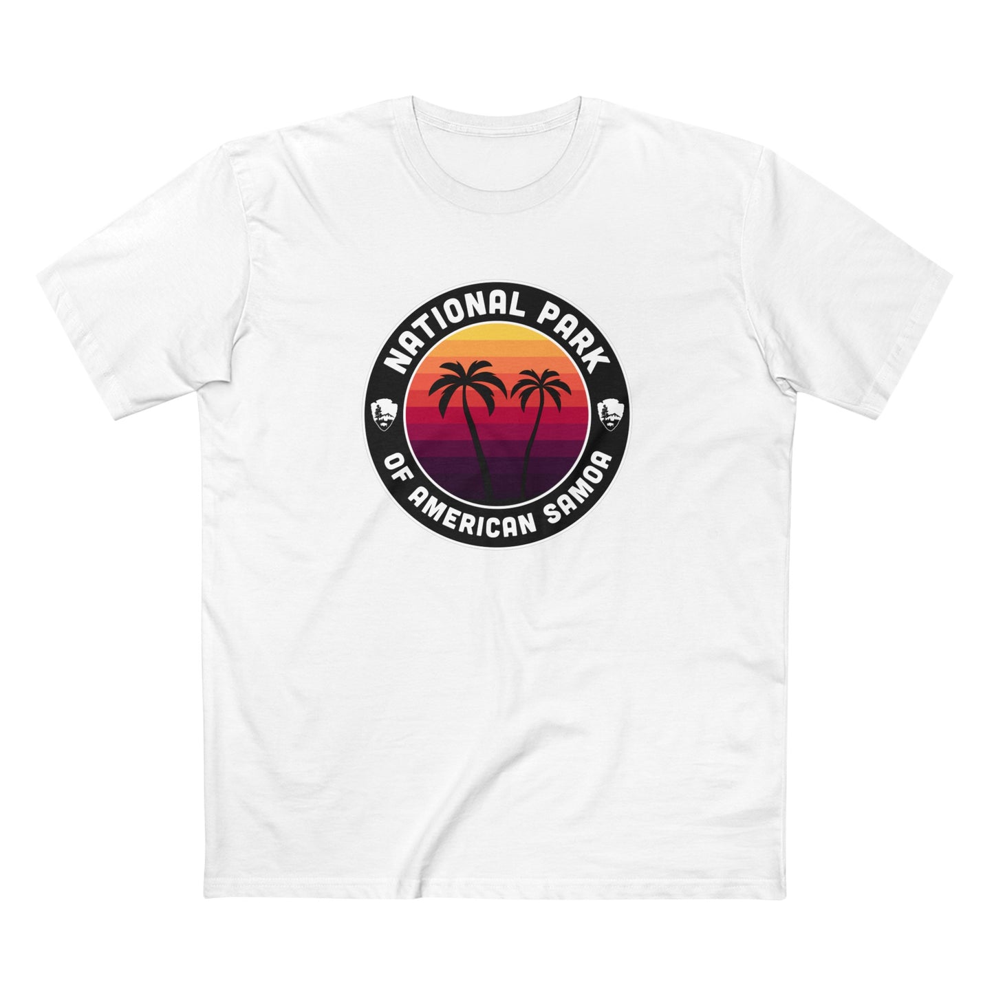 National Park of American Samoa T-Shirt - Round Badge Design
