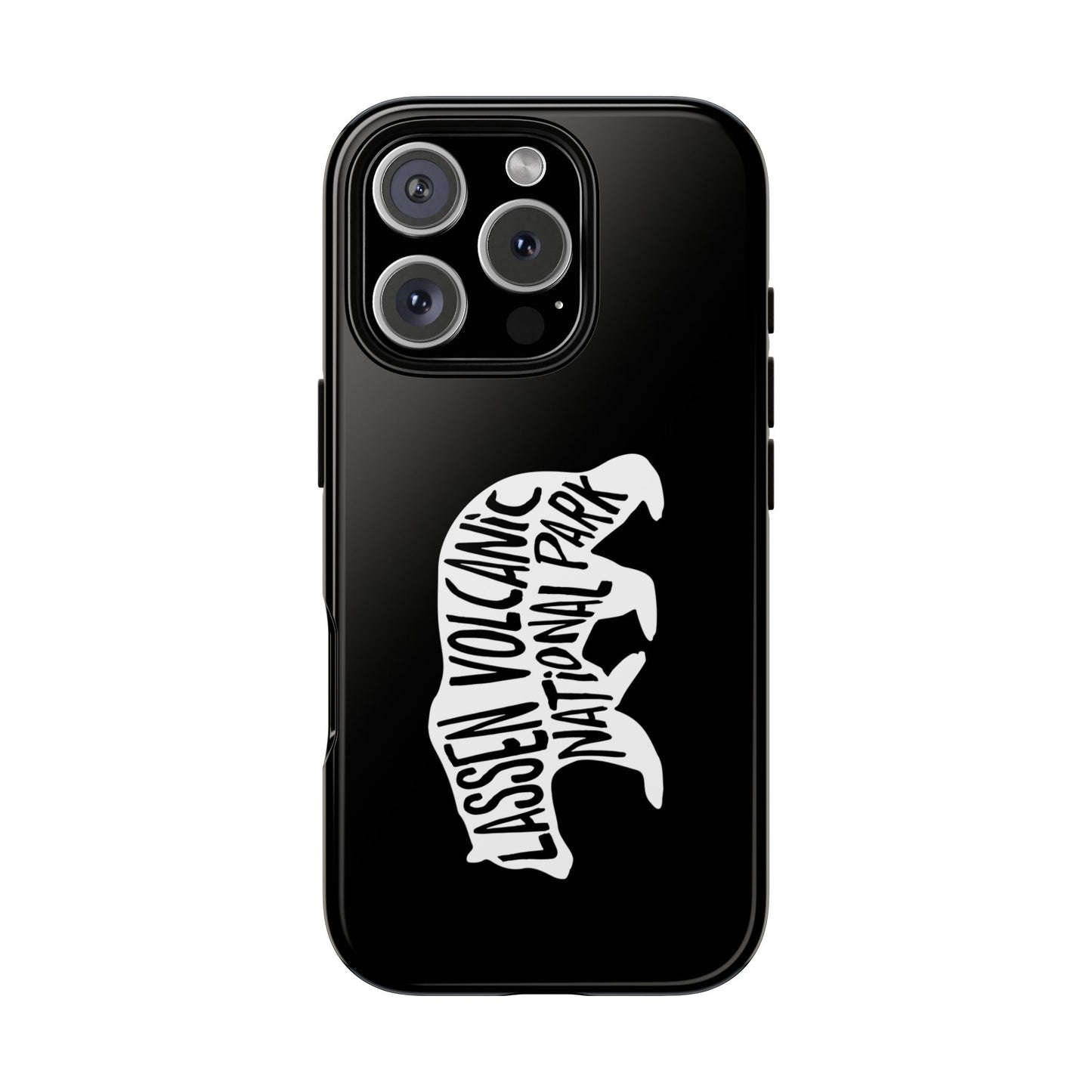 Lassen Volcanic National Park Phone Case - Black Bear Design