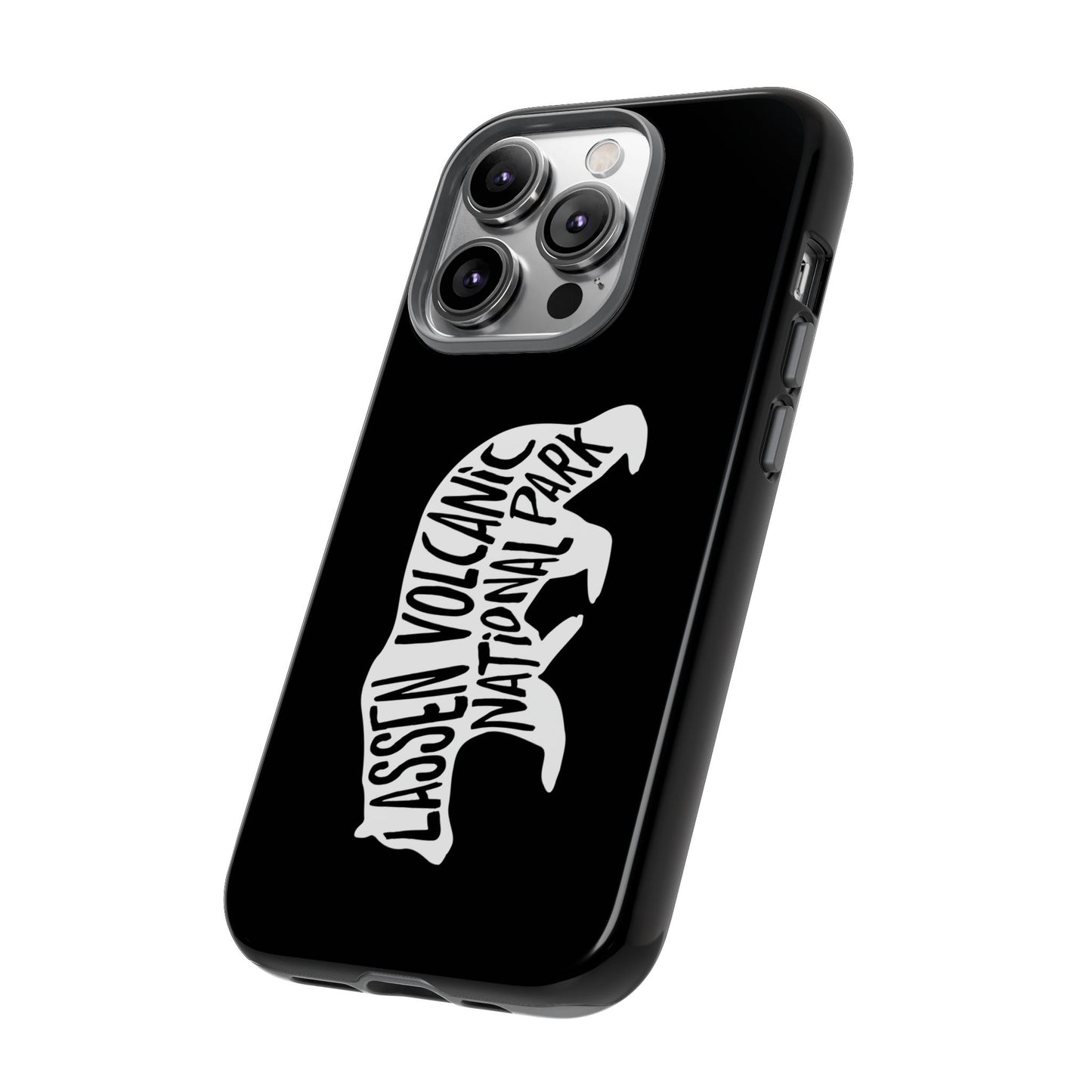 Lassen Volcanic National Park Phone Case - Black Bear Design