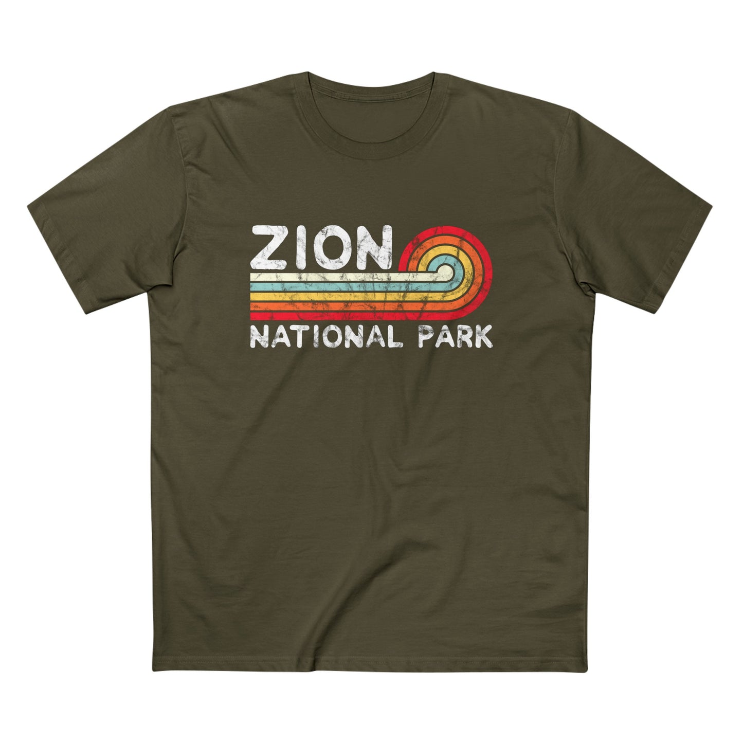 Zion National Park T-Shirt - Vintage Stretched Sunrise