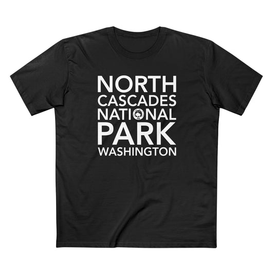 North Cascades National Park T-Shirt Block Text