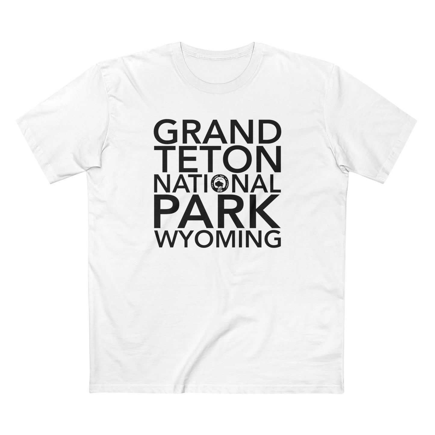 Grand Teton National Park T-Shirt Block Text