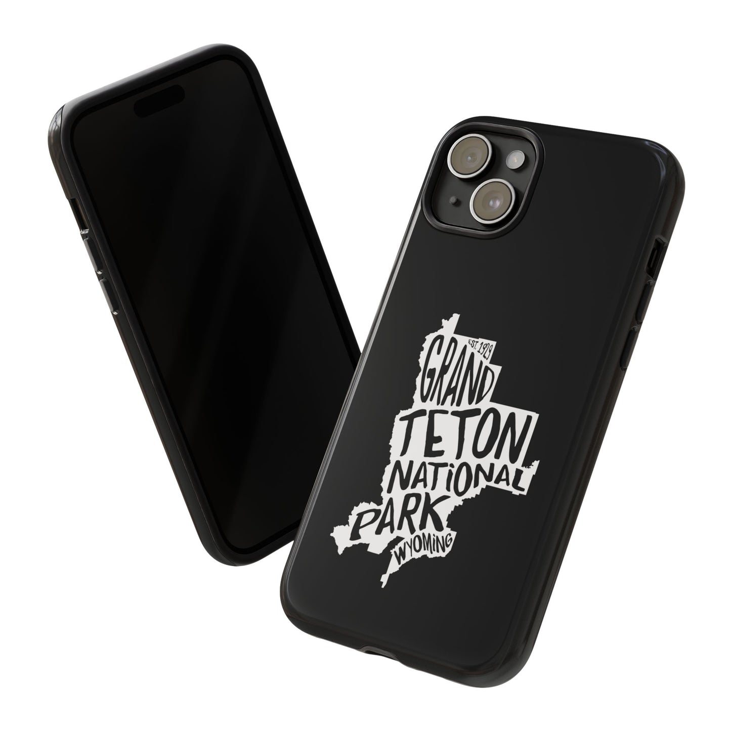 Grand Teton National Park Phone Case - Map Design