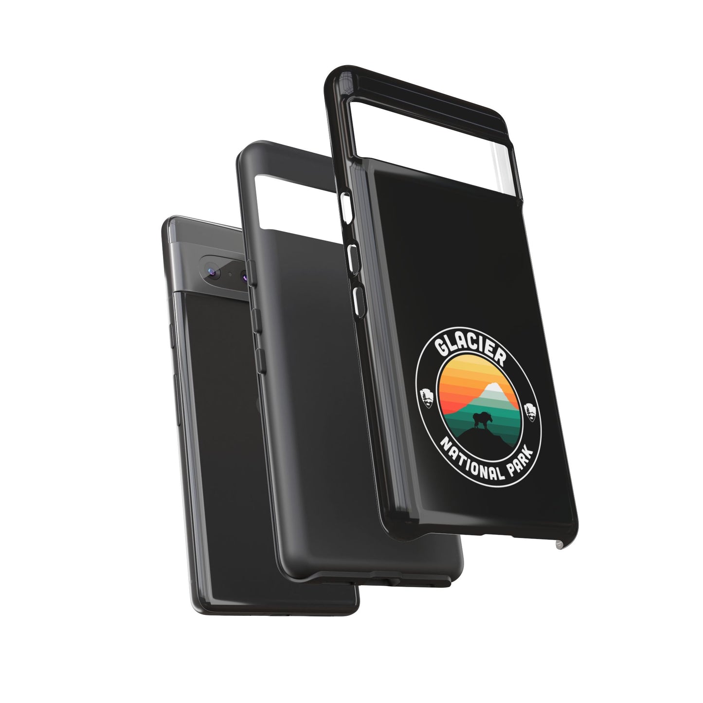 Glacier National Park Phone Case - Round Emblem Design