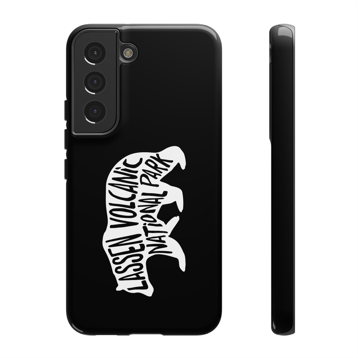 Lassen Volcanic National Park Phone Case - Black Bear Design