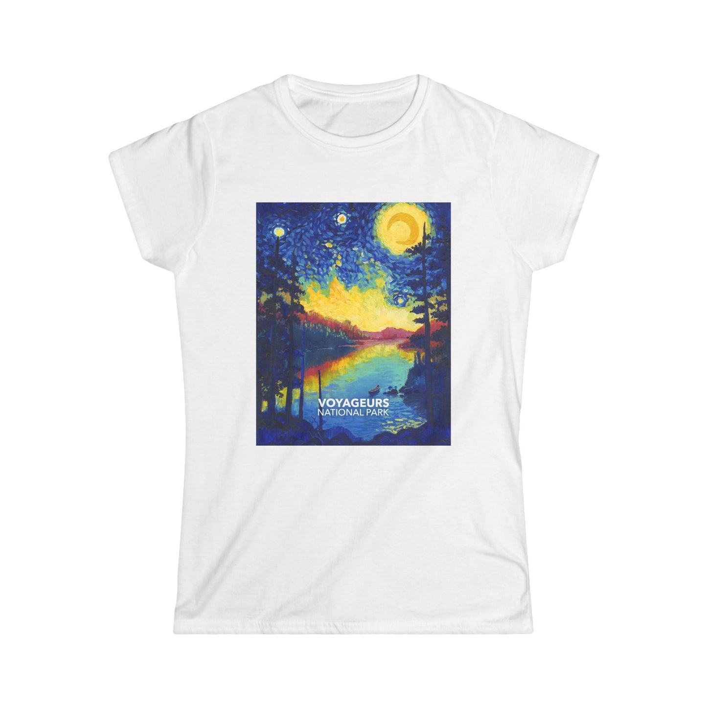Voyageurs National Park T-Shirt - Women's Starry Night