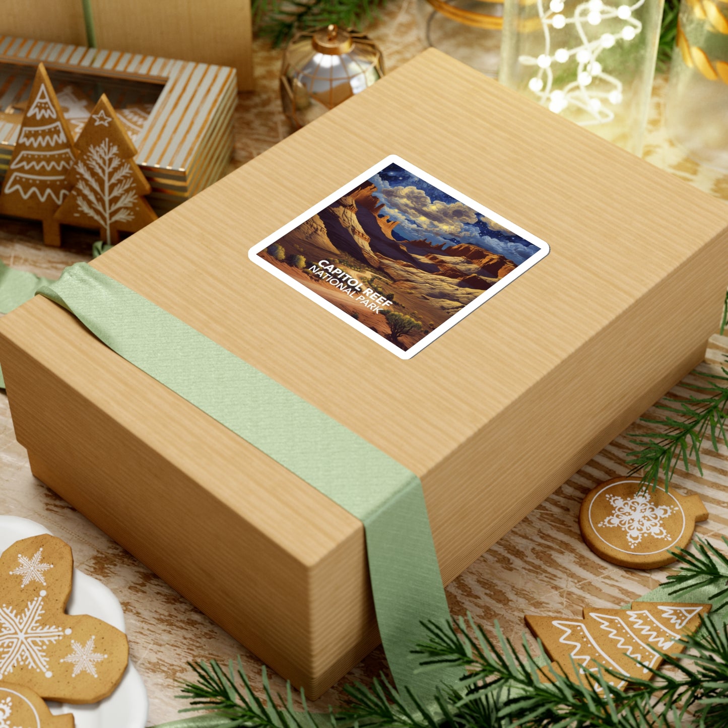 Capitol Reef National Park Sticker - The Starry Night