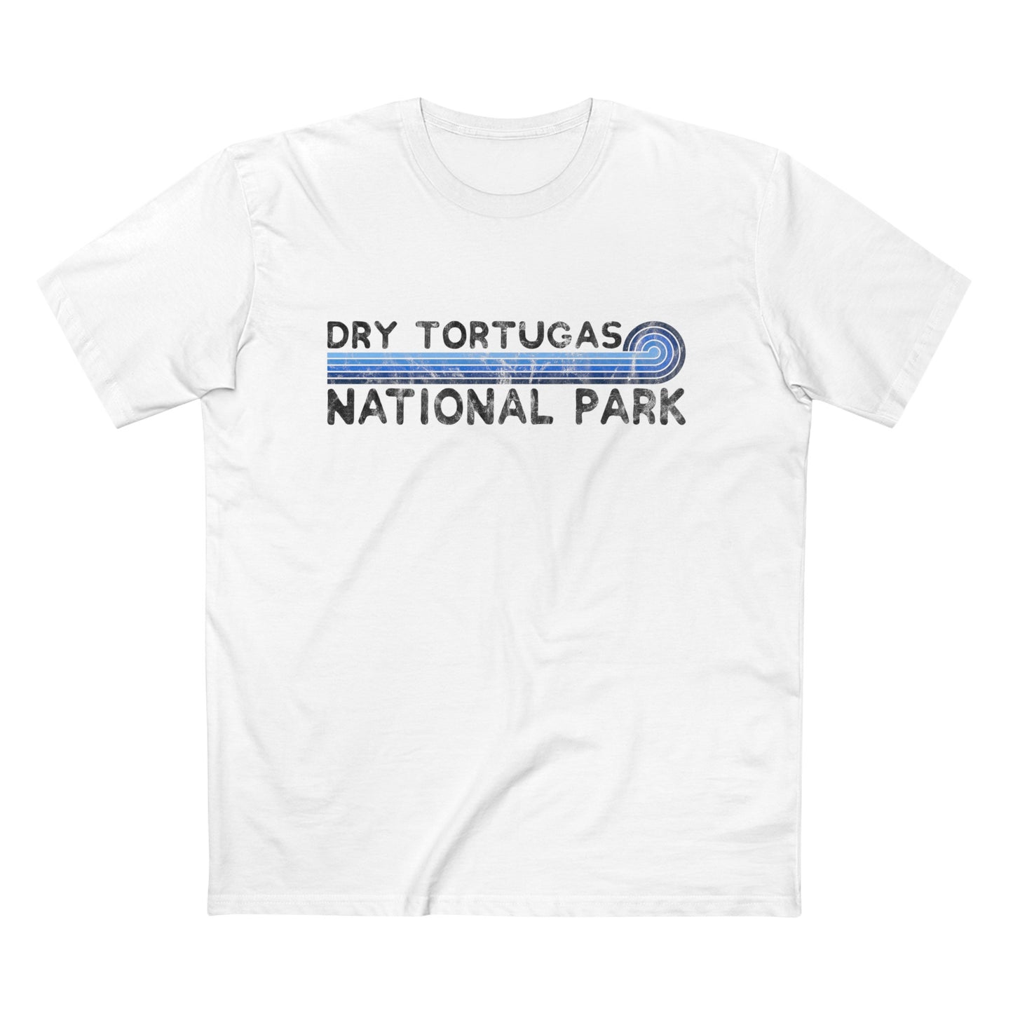 Dry Tortugas National Park T-Shirt - Blue Vintage Stretched Sunrise