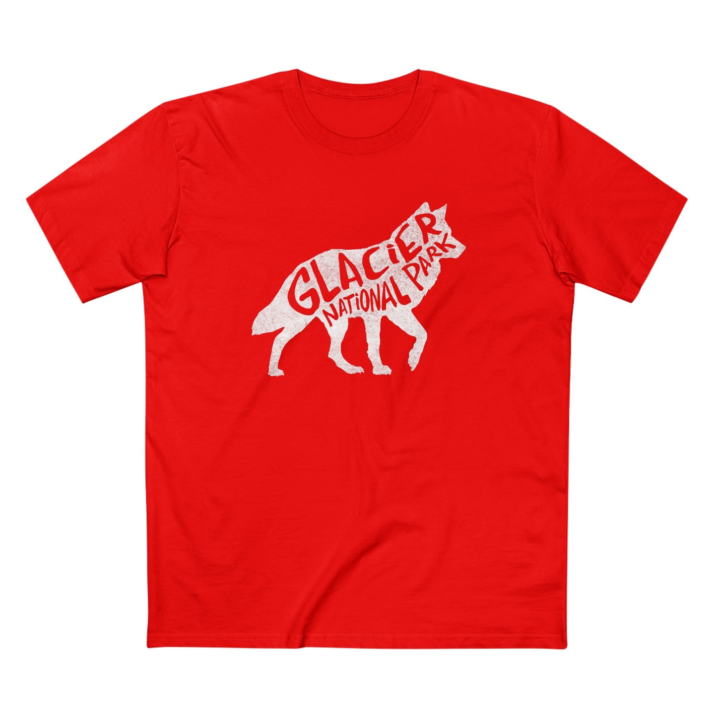 Glacier National Park T-Shirt - Gray Wolf