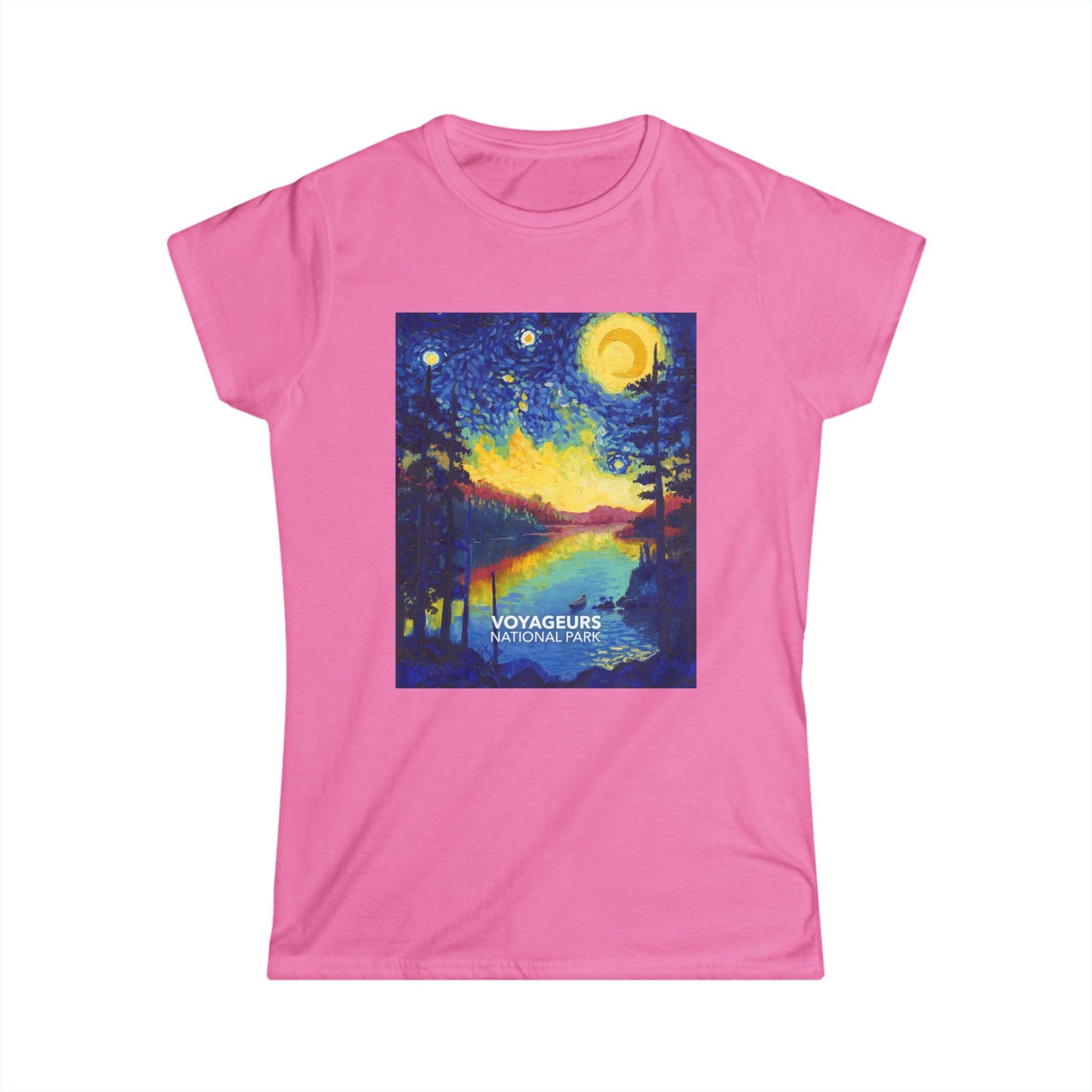 Voyageurs National Park T-Shirt - Women's Starry Night