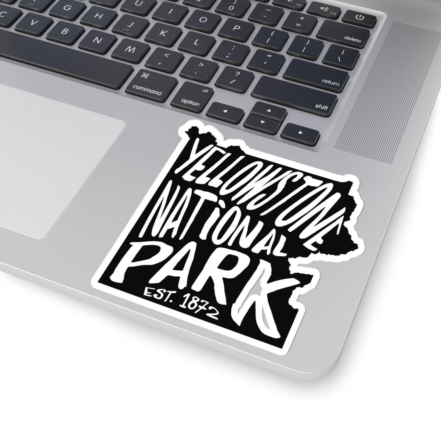 Yellowstone National Park Sticker - Map