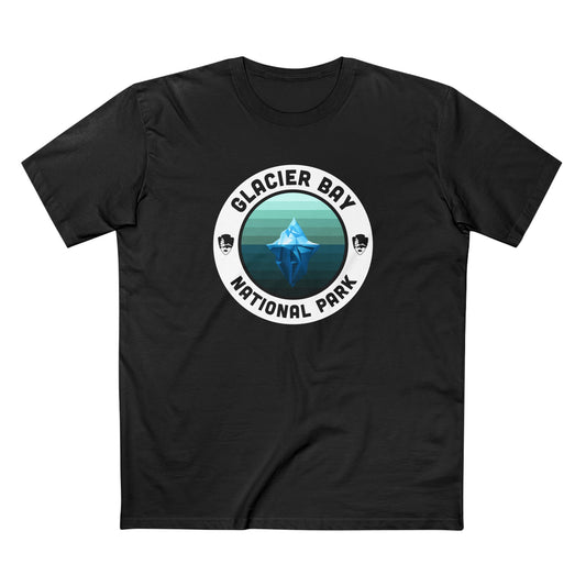 Glacier Bay National Park T-Shirt - Round Badge Design