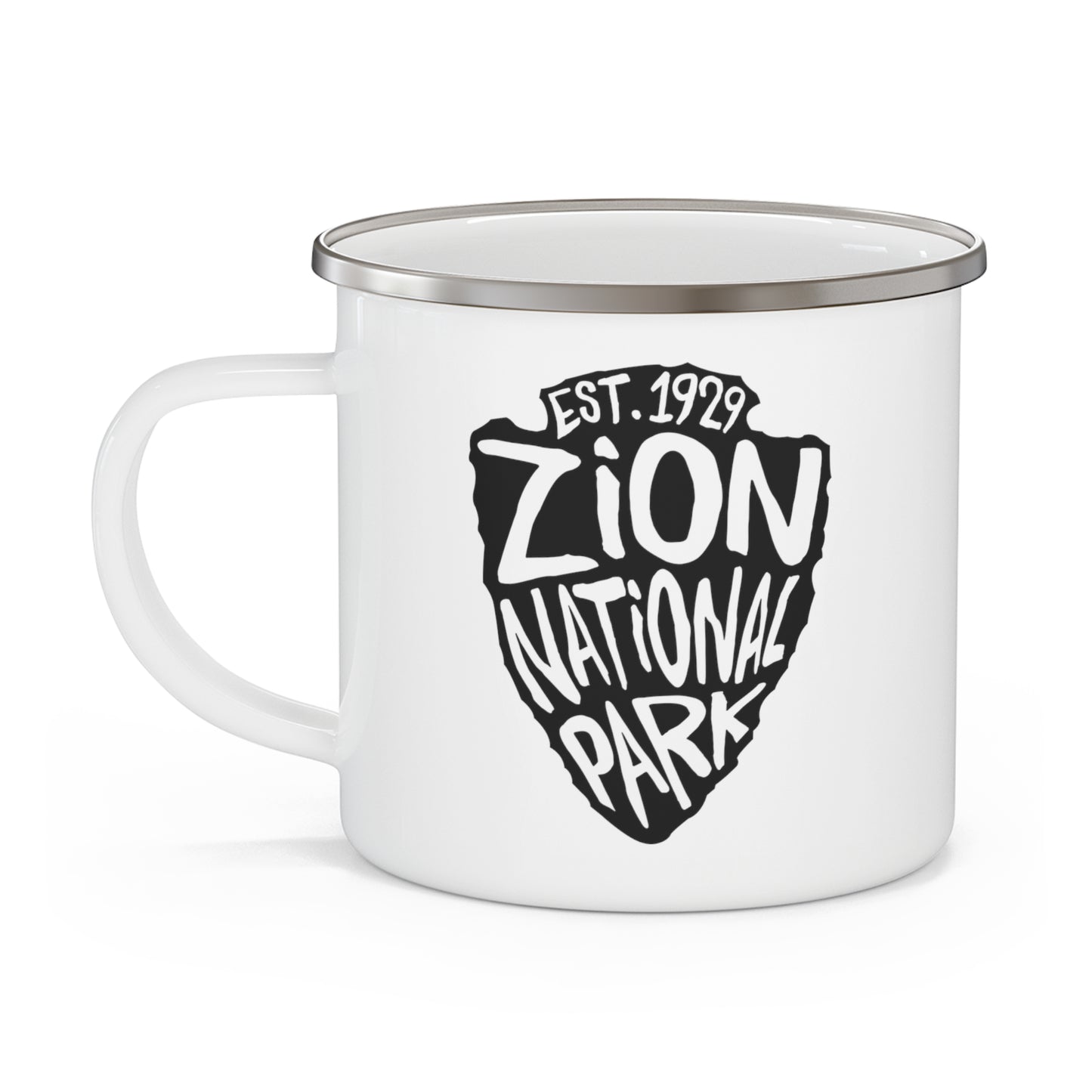 Zion National Park Enamel Camping Mug - Arrowhead