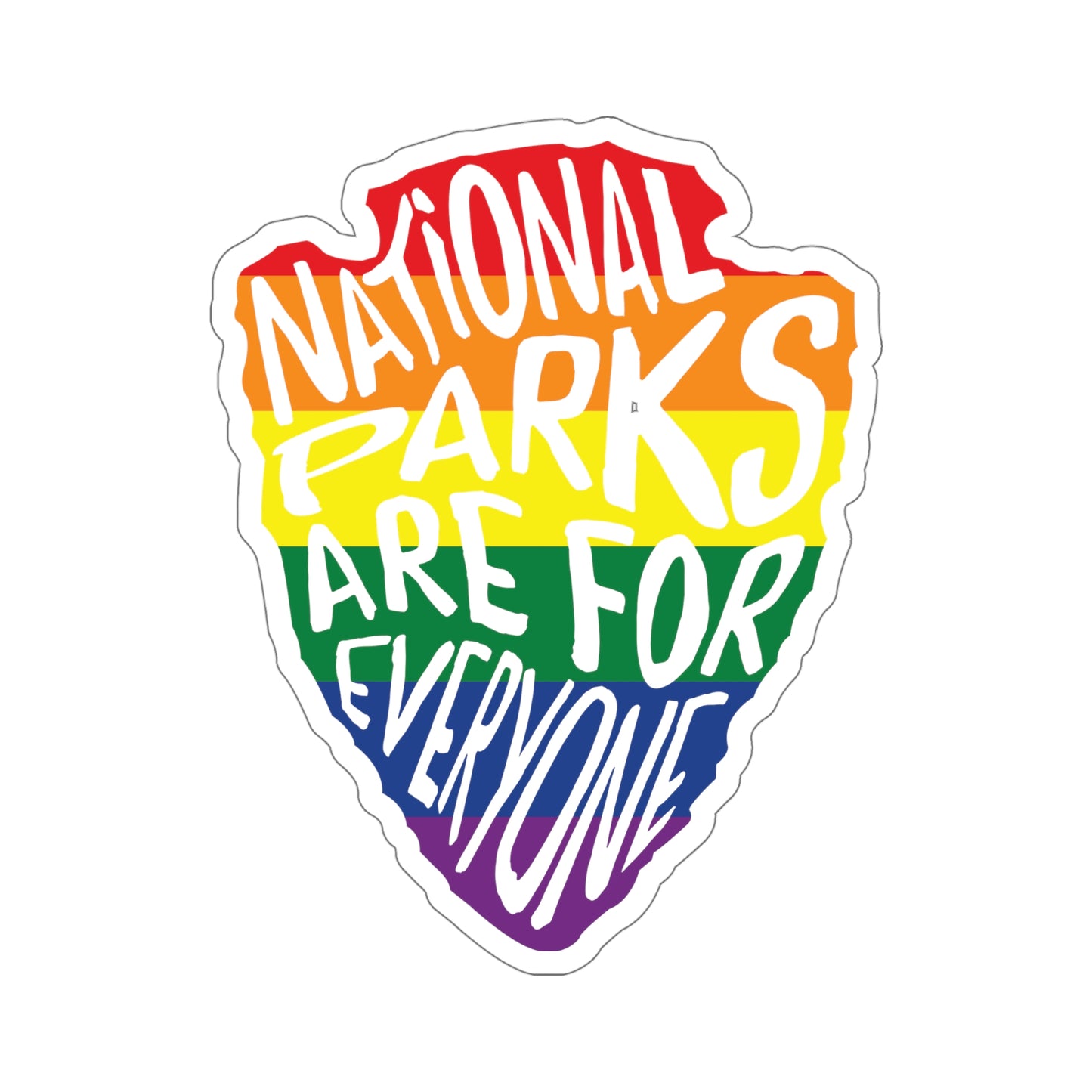 National Parks are for Everyone Sticker - Arrow Head Design