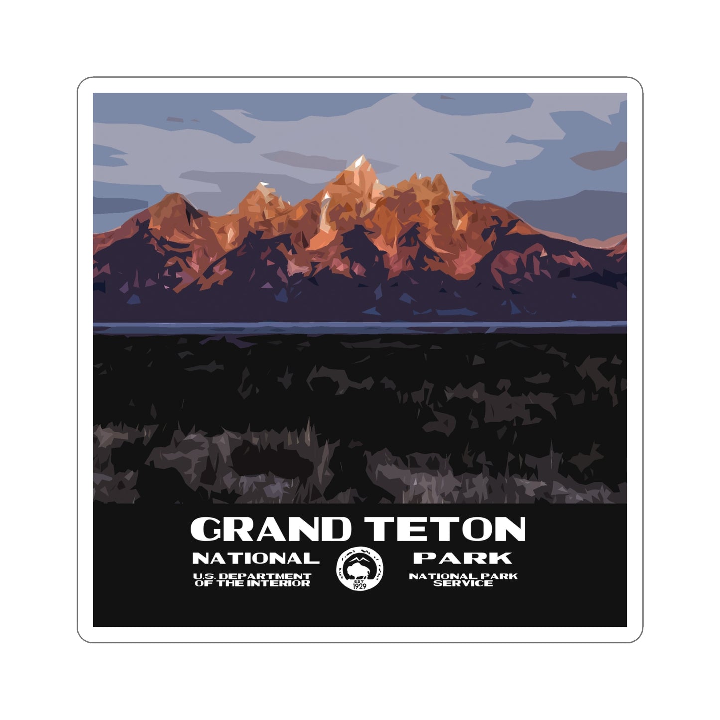 Grand Teton National Park Sticker