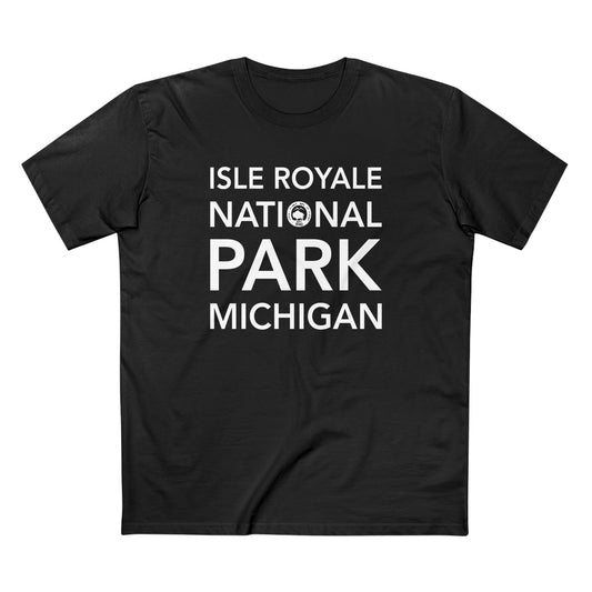 Isle Royale National Park T-Shirt Block Text