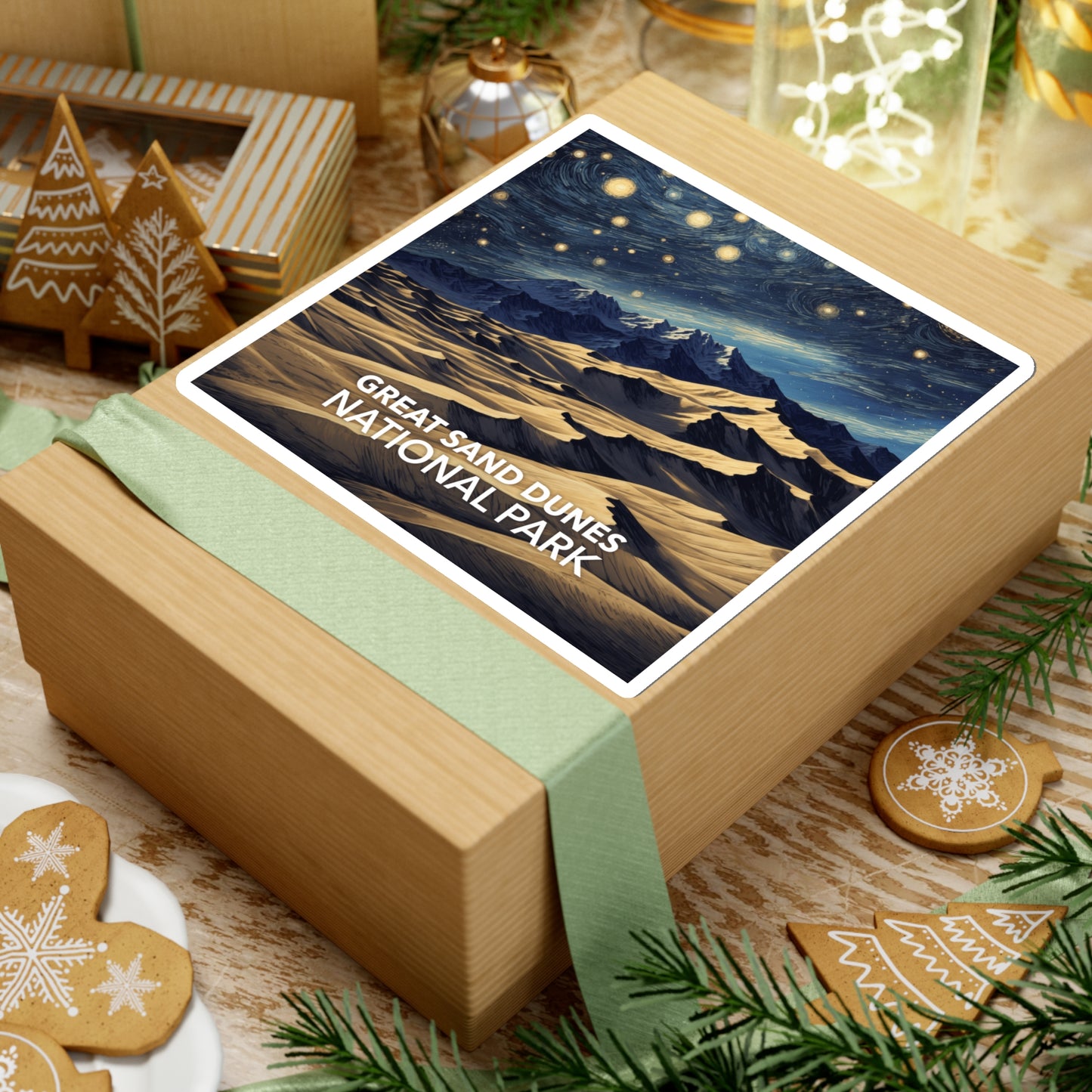 Great Sand Dunes National Park Sticker - The Starry Night