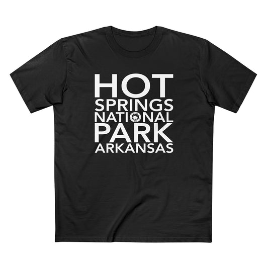 Hot Springs National Park T-Shirt Block Text