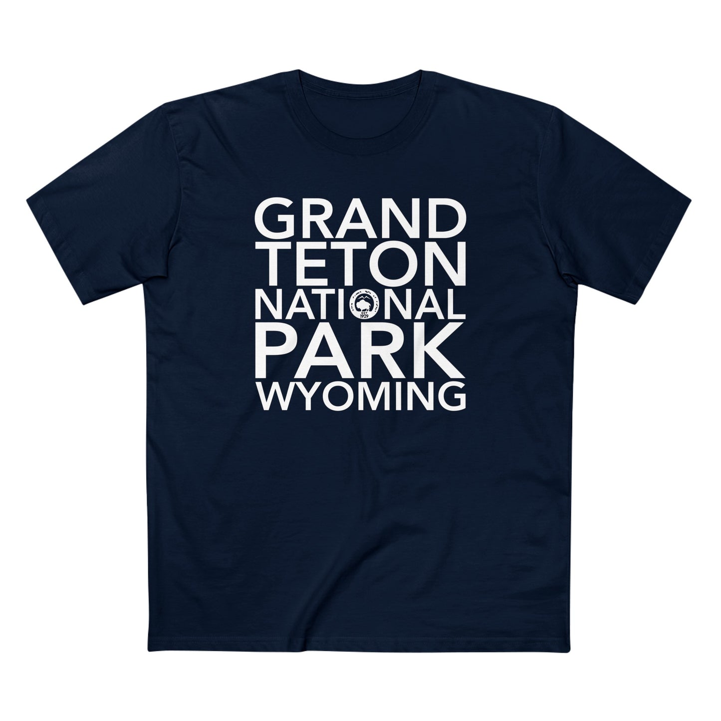 Grand Teton National Park T-Shirt Block Text