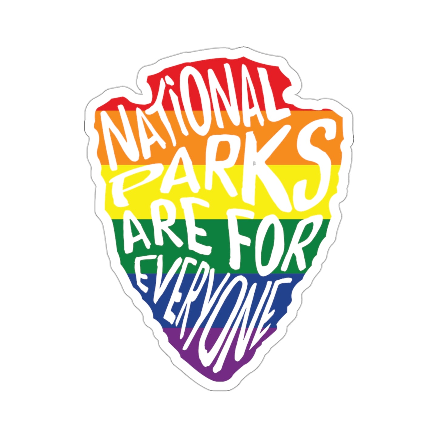 National Parks are for Everyone Sticker - Arrow Head Design