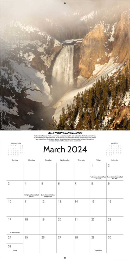 2024 National Park Calendar