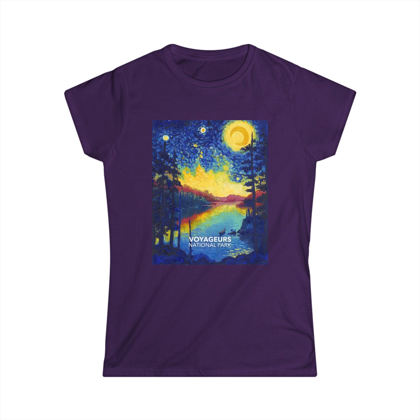 Voyageurs National Park T-Shirt - Women's Starry Night