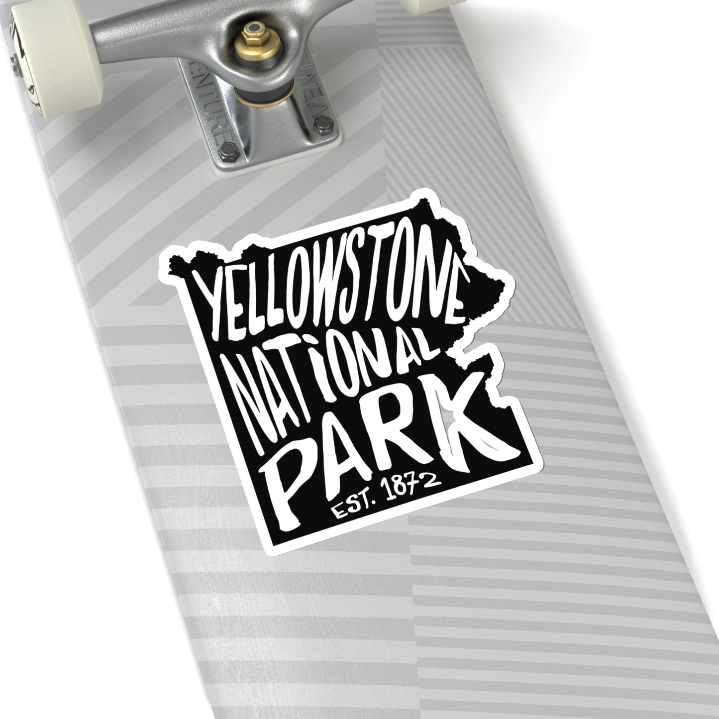 Yellowstone National Park Sticker - Map