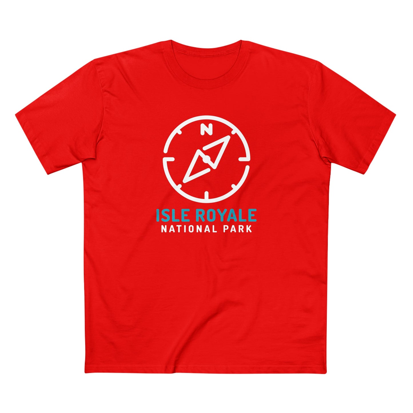 Isle Royale National Park T-Shirt Compass Design