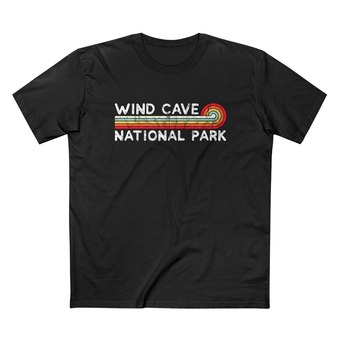 Wind Cave National Park T-Shirt - Vintage Stretched Sunrise
