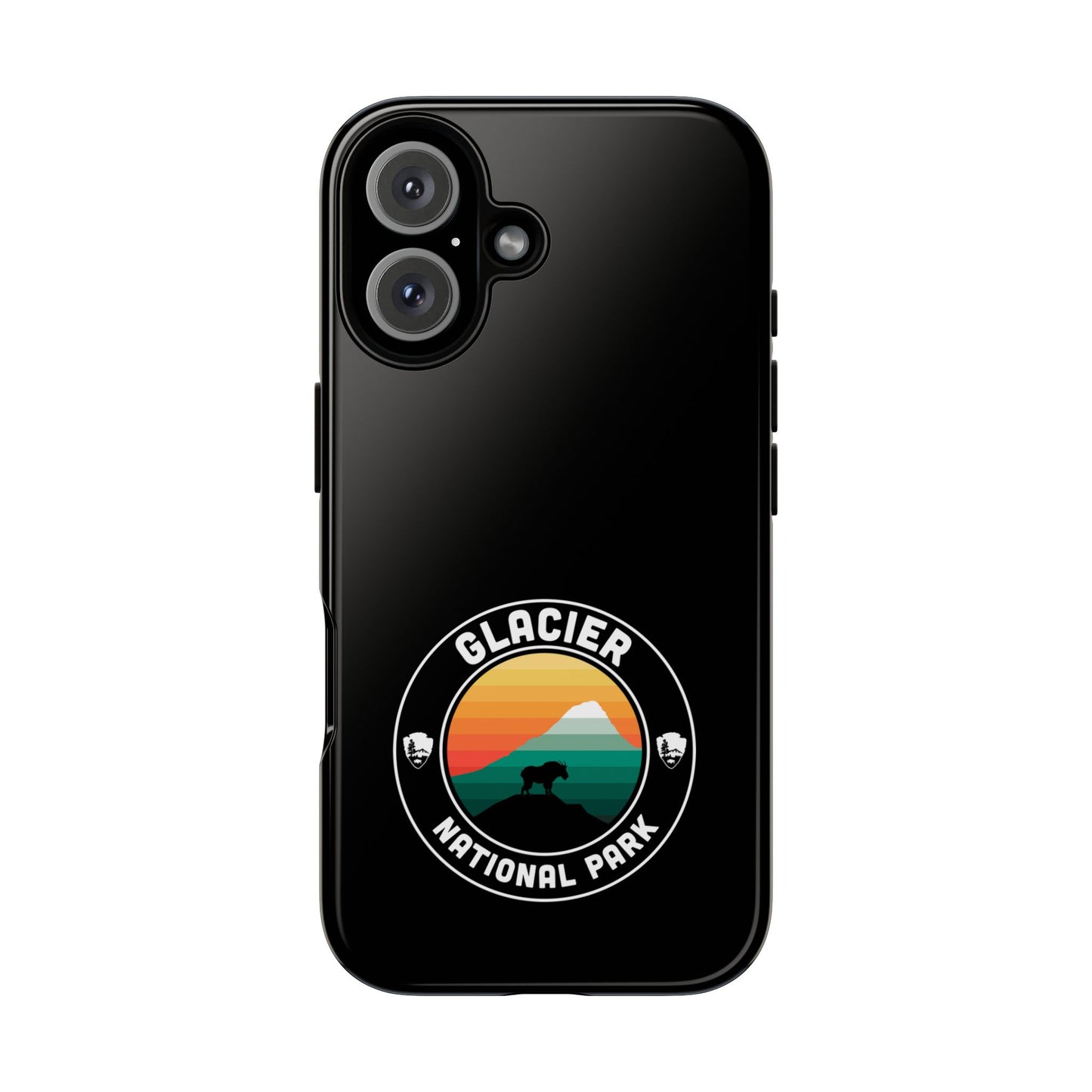 Glacier National Park Phone Case - Round Emblem Design
