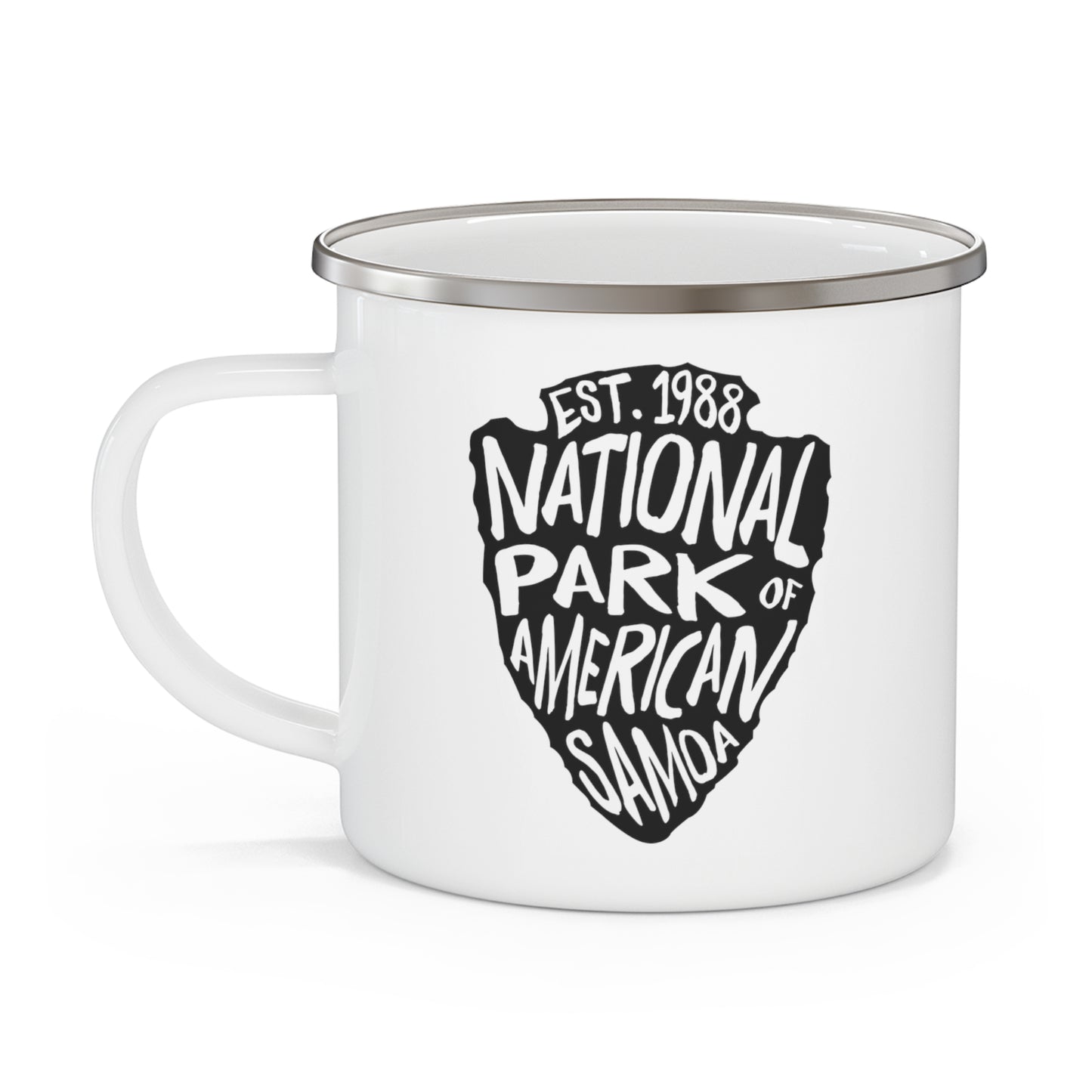 National Park of American Samoa Enamel Camping Mug - Arrowhead