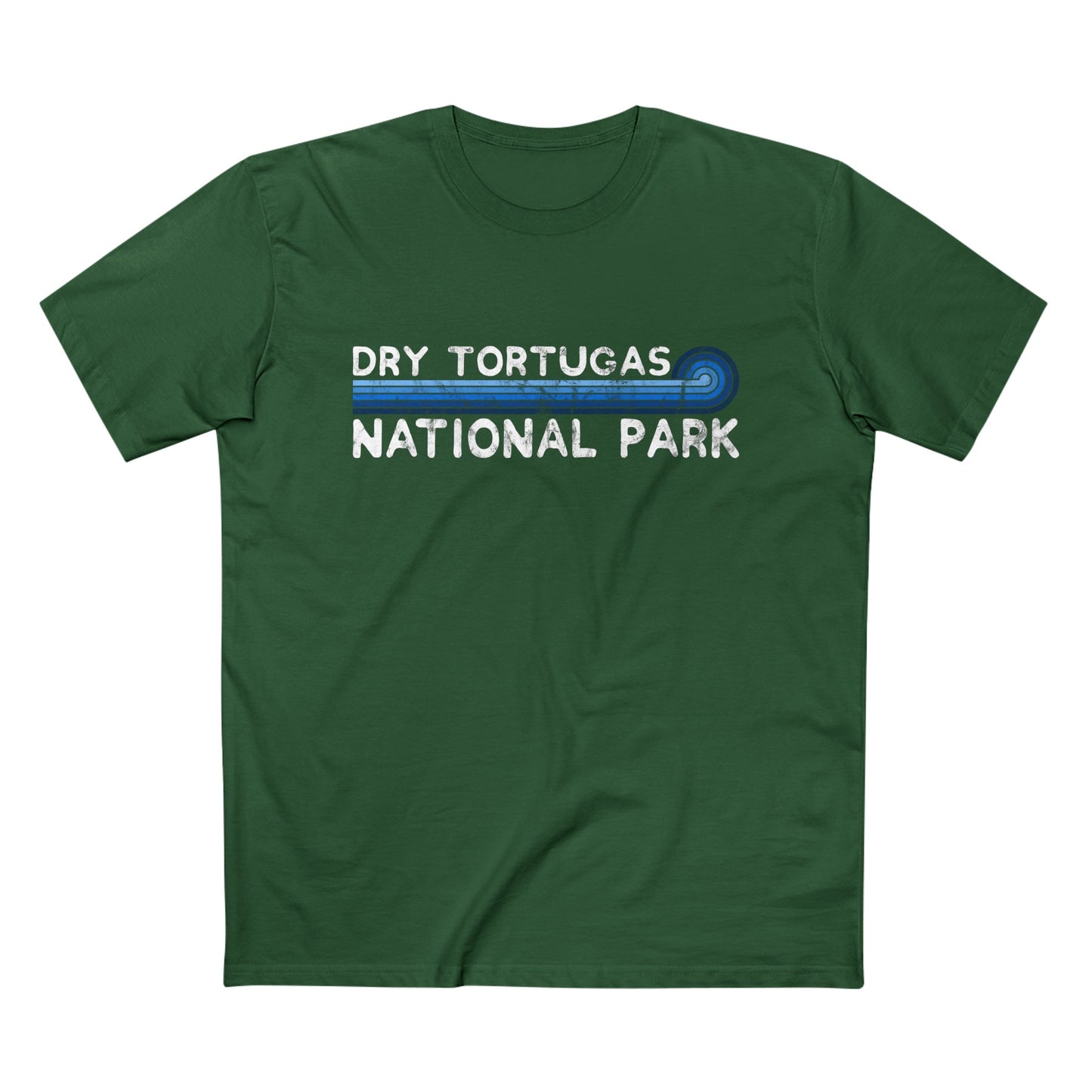 Dry Tortugas National Park T-Shirt - Blue Vintage Stretched Sunrise