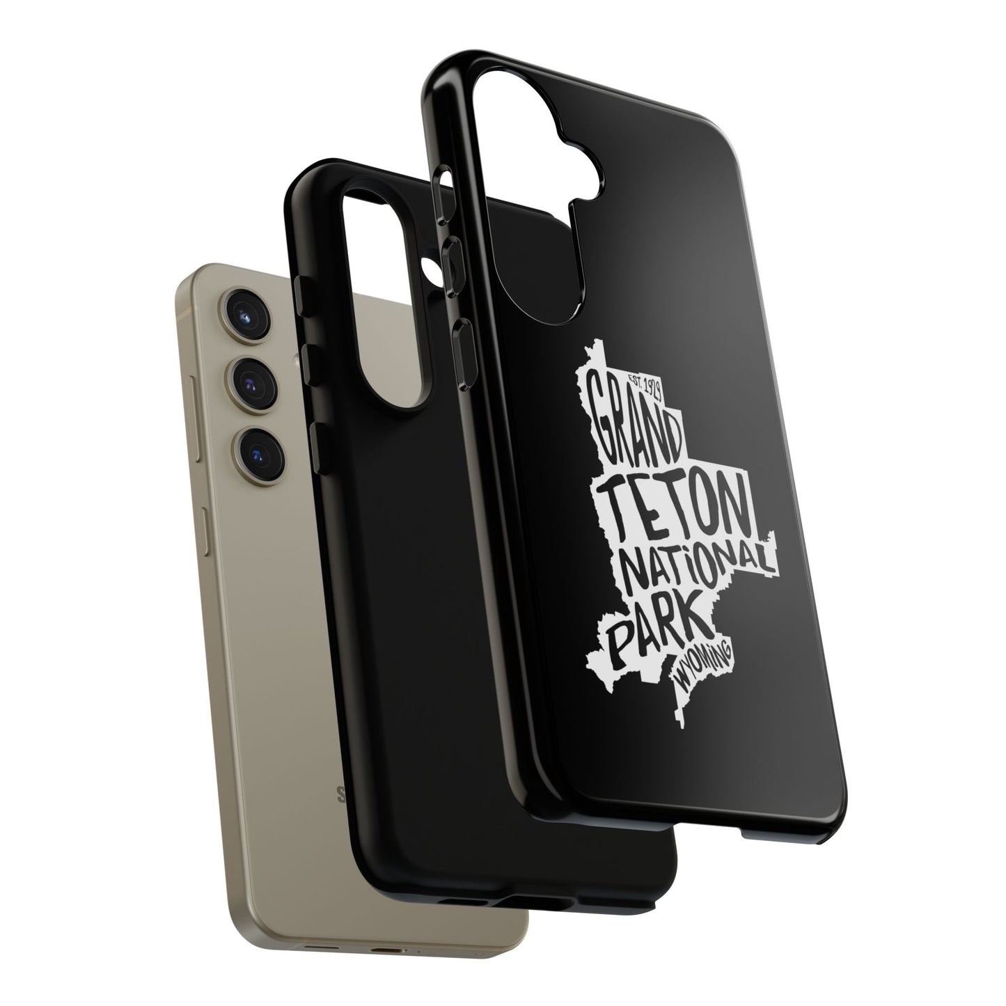 Grand Teton National Park Phone Case - Map Design