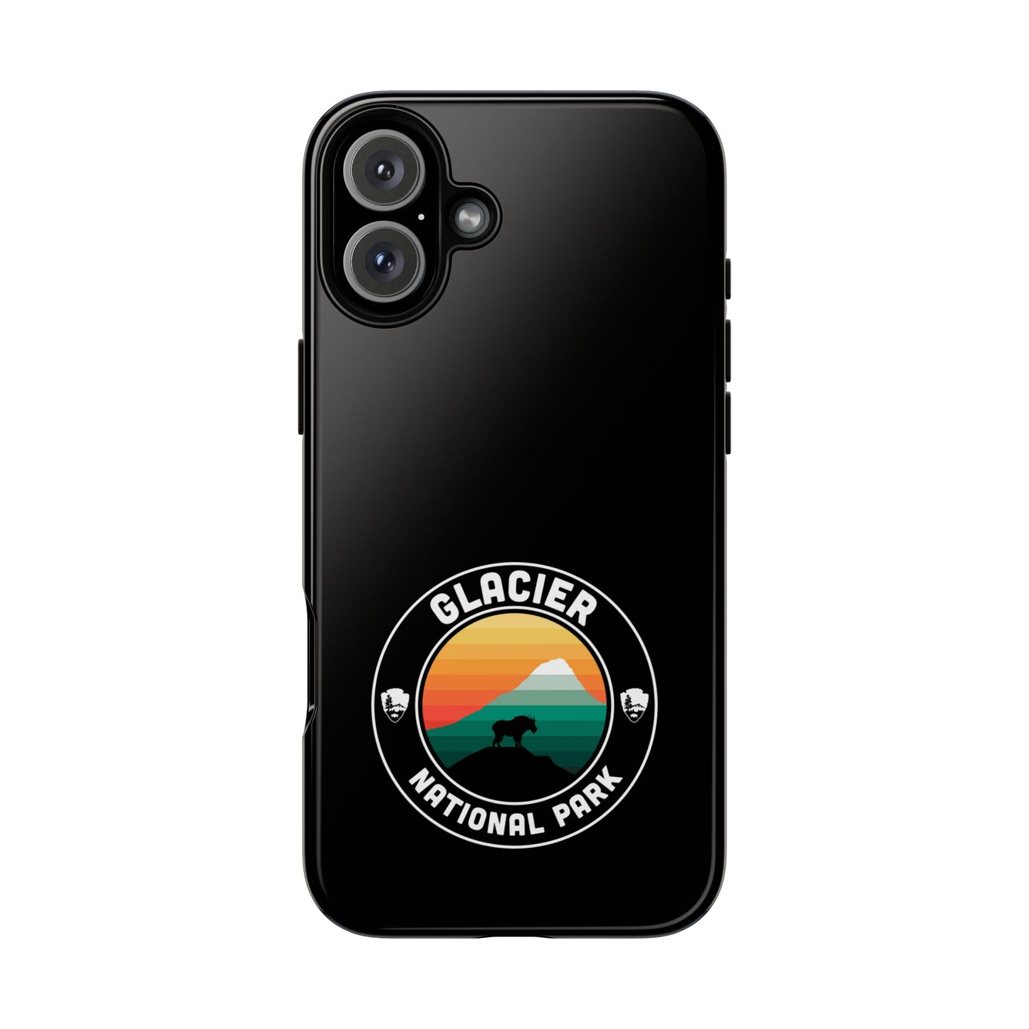 Glacier National Park Phone Case - Round Emblem Design