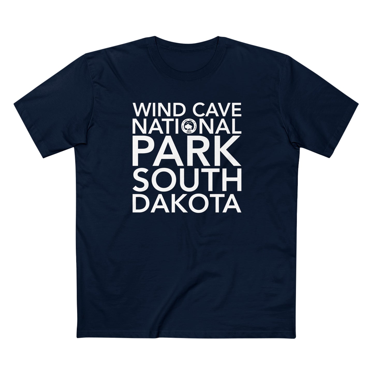 Wind Cave National Park T-Shirt Block Text