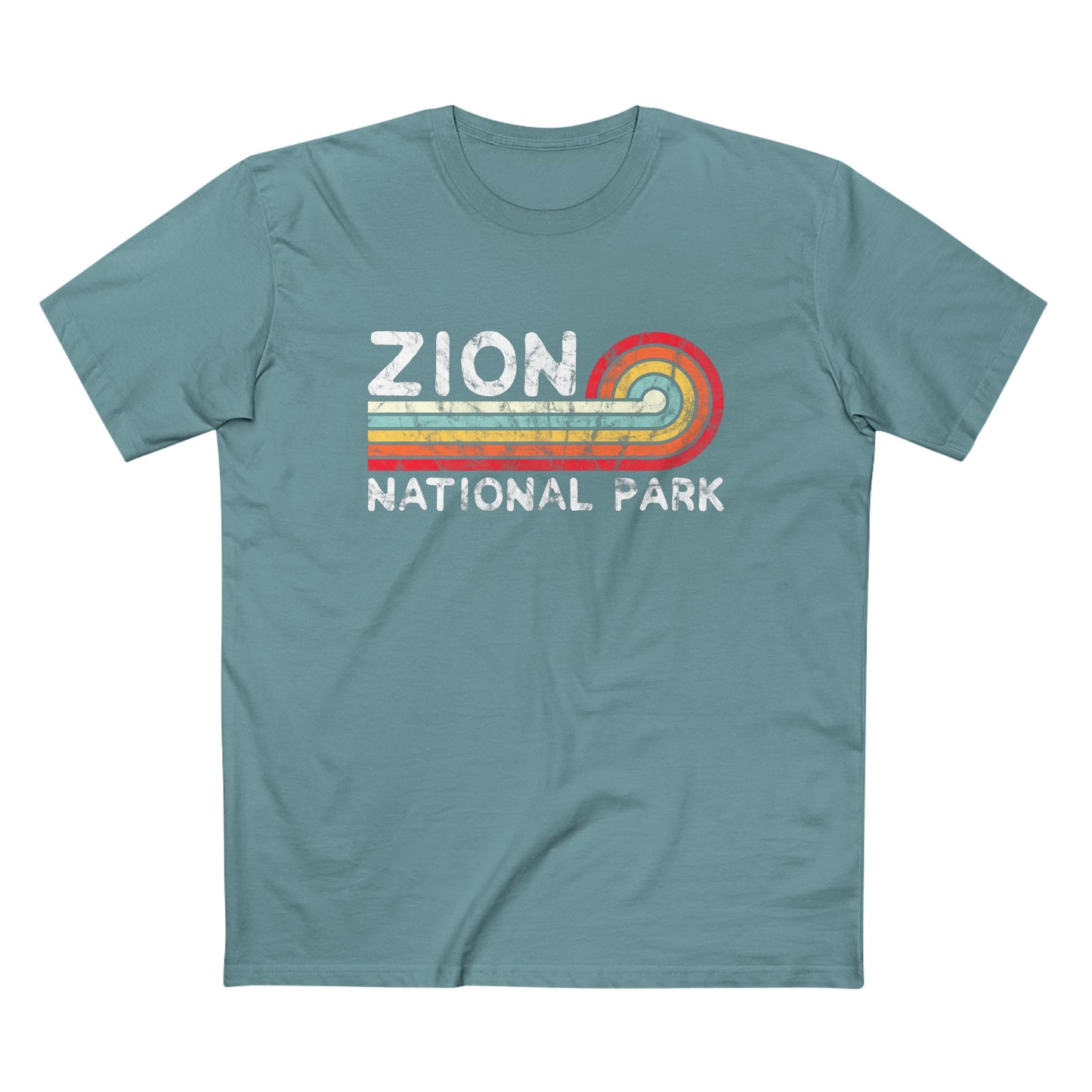 Zion National Park T-Shirt - Vintage Stretched Sunrise