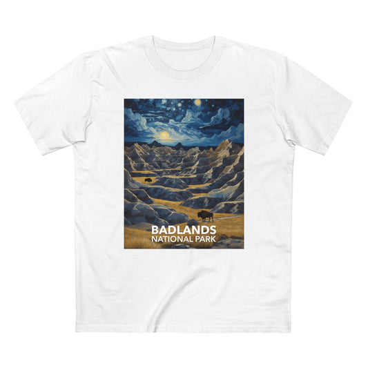 Badlands National Park T-Shirt - The Starry Night