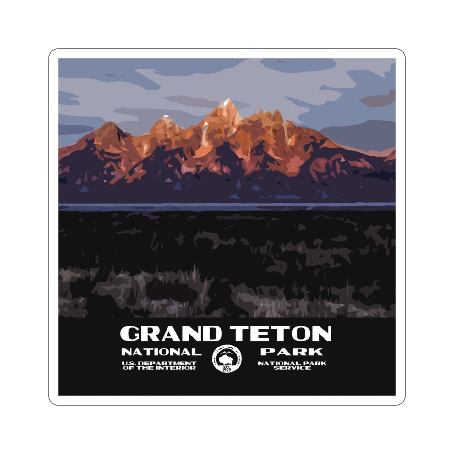 Grand Teton National Park Sticker