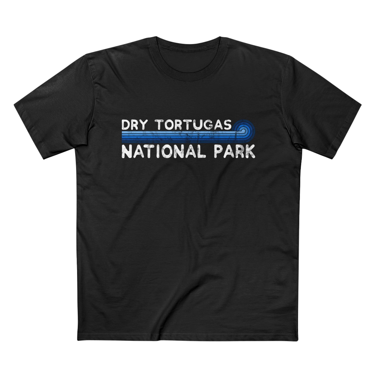 Dry Tortugas National Park T-Shirt - Blue Vintage Stretched Sunrise
