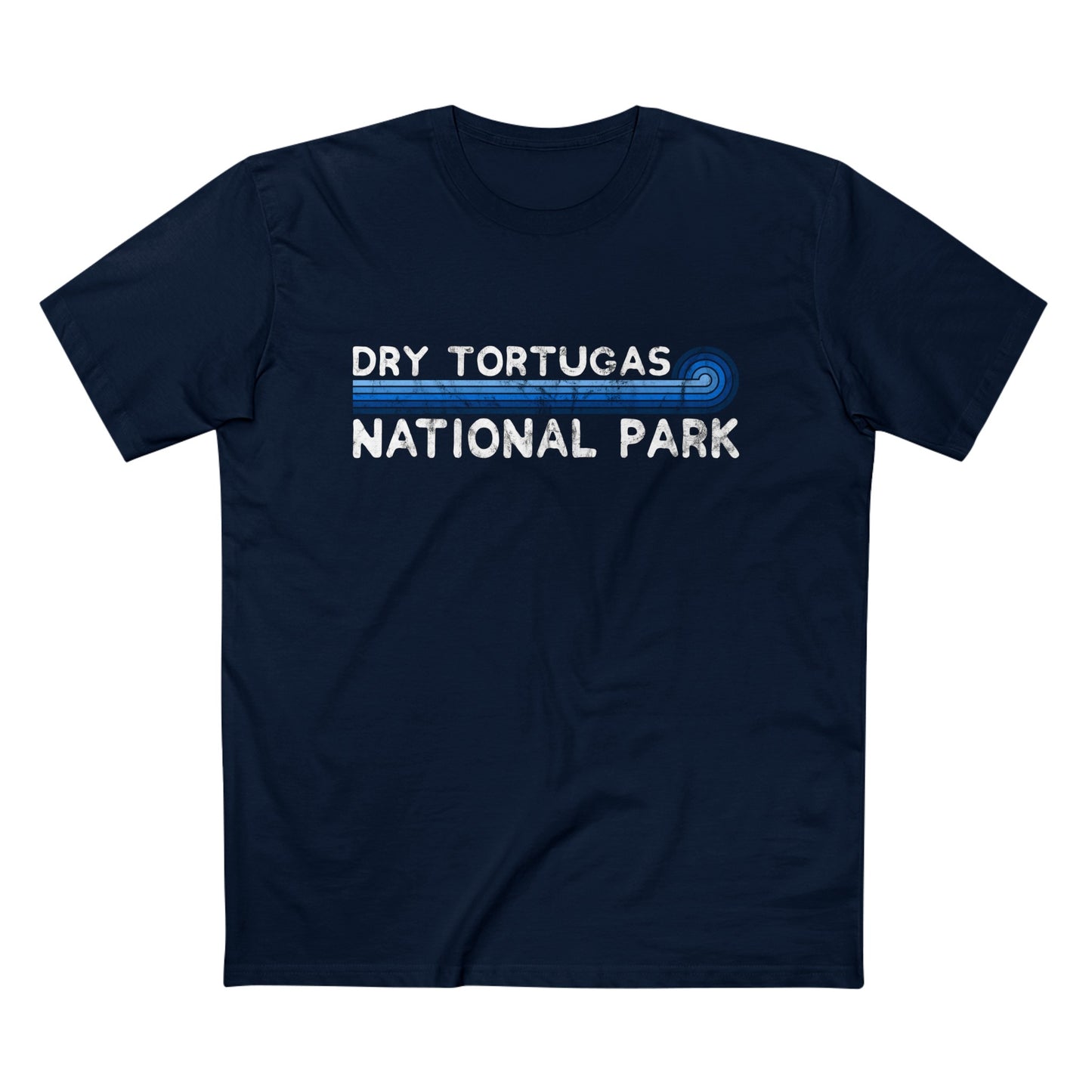 Dry Tortugas National Park T-Shirt - Blue Vintage Stretched Sunrise