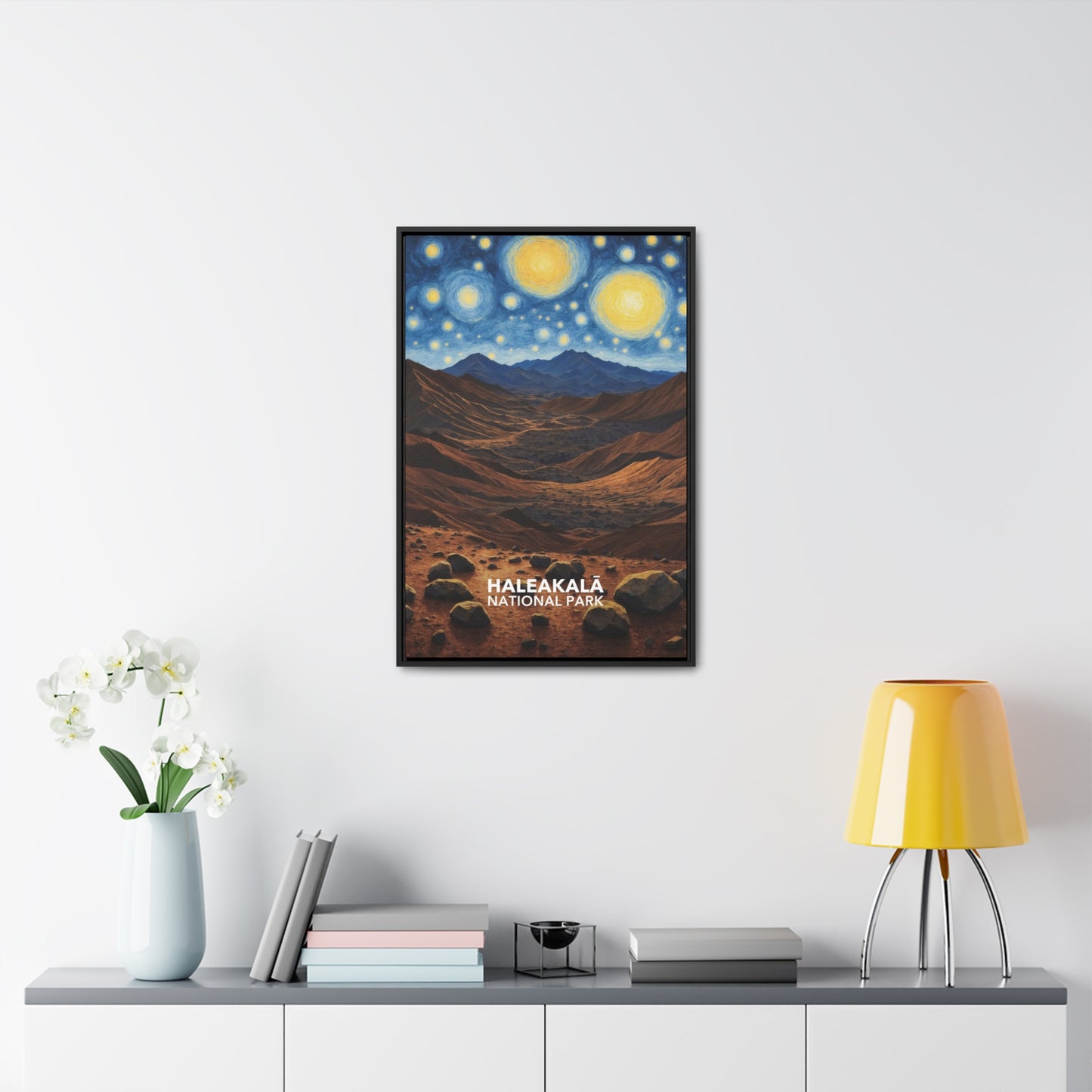 Haleakala National Park Framed Canvas - The Starry Night