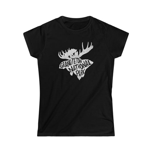 Grand Teton National Park Women's T-Shirt - Moose