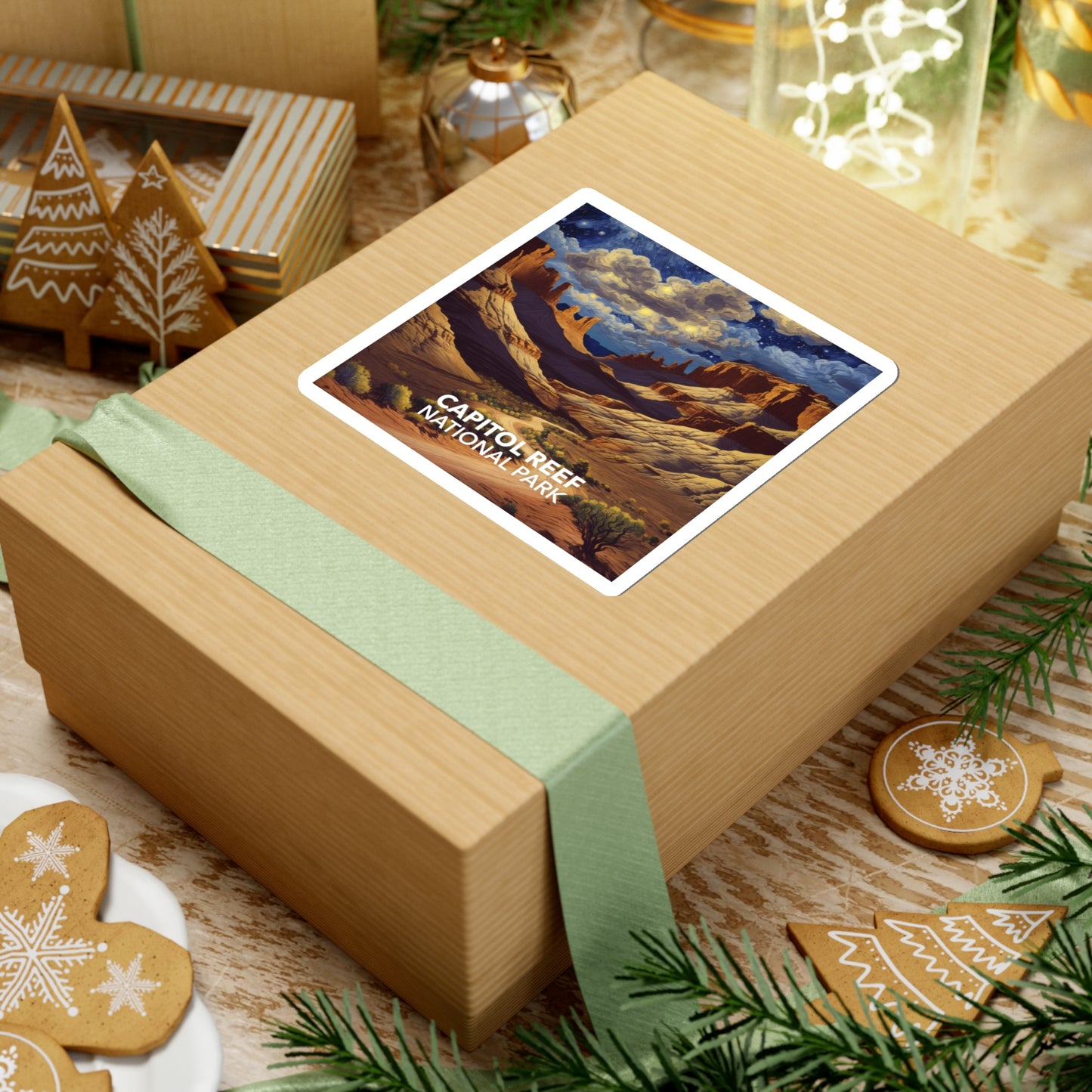Capitol Reef National Park Sticker - The Starry Night