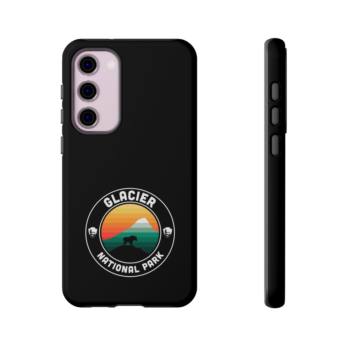 Glacier National Park Phone Case - Round Emblem Design