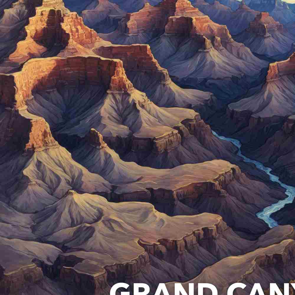 Grand Canyon National Park Poster - Starry Night