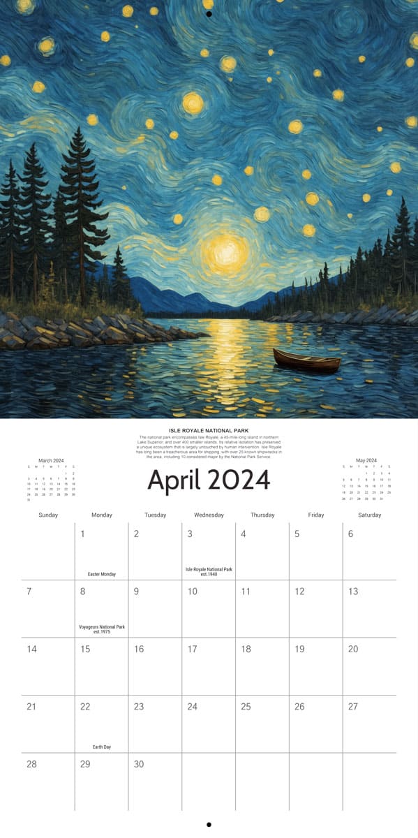 Starry Night 2024 Calendar - Preorder